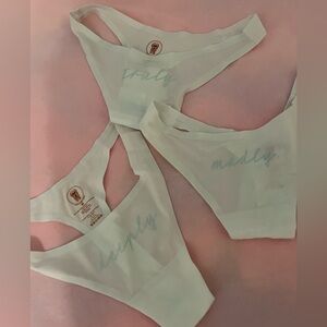 NEW We are HAH free people X truly madly deeply bridal panty set size M